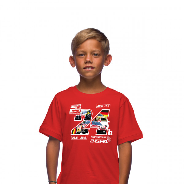 24h Nürburgring/Spa Kids T-Shirt red