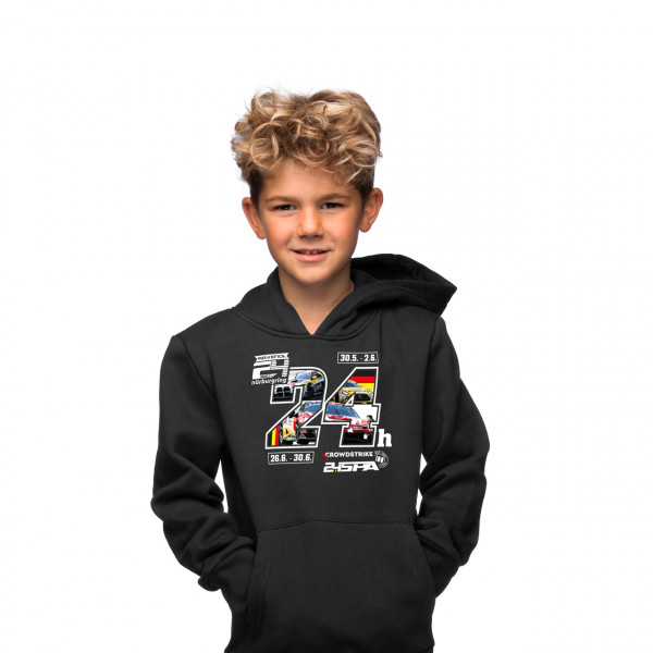 24h Nürburgring/Spa Kids Hoodie black