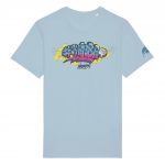 24h-Race Graffiti T-Shirt Graphic light blue